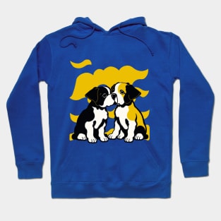 Retro Puppy Kiss Hoodie